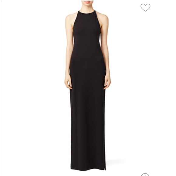 Spring Sale Theory Black Halter Dress 